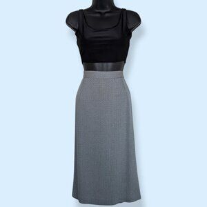 Vintage Oscar de la Renta Wool Blend Pencil Skirt